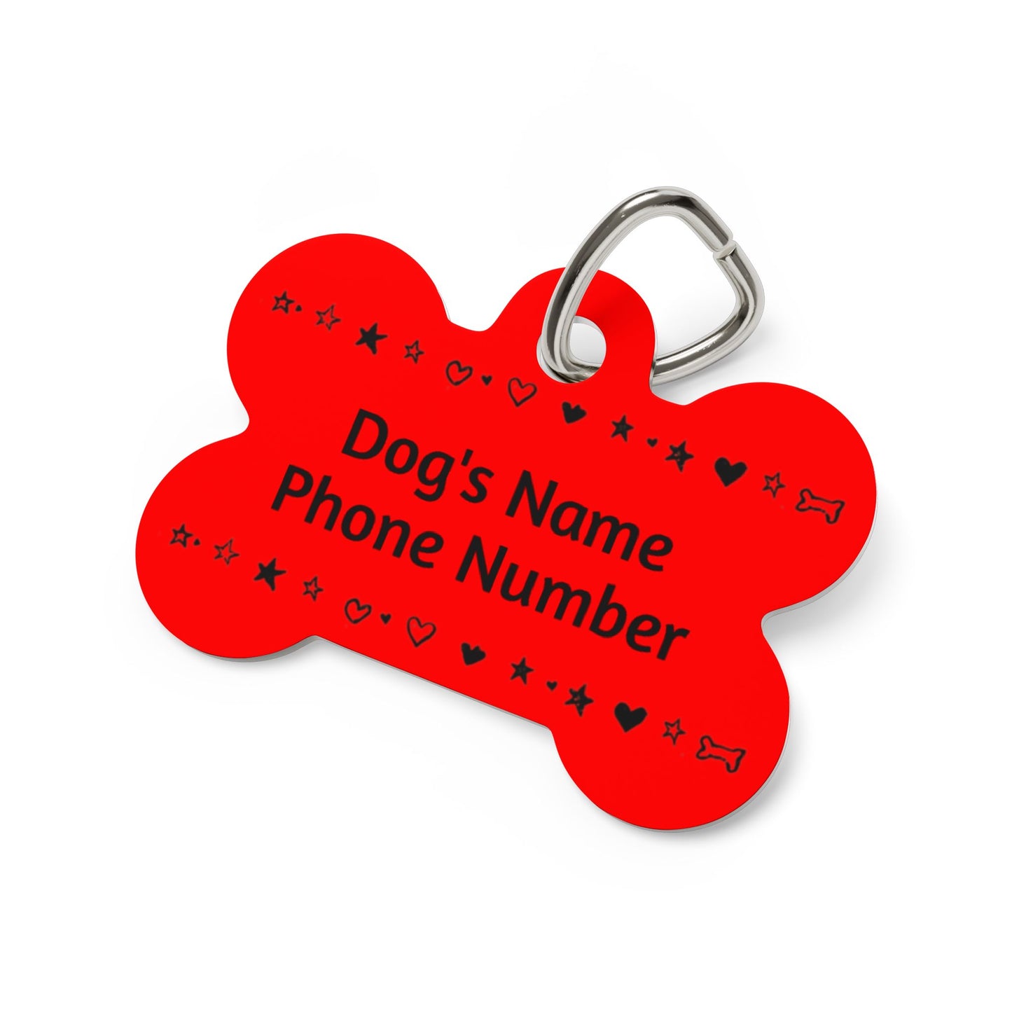 Custom Name Tag - Red