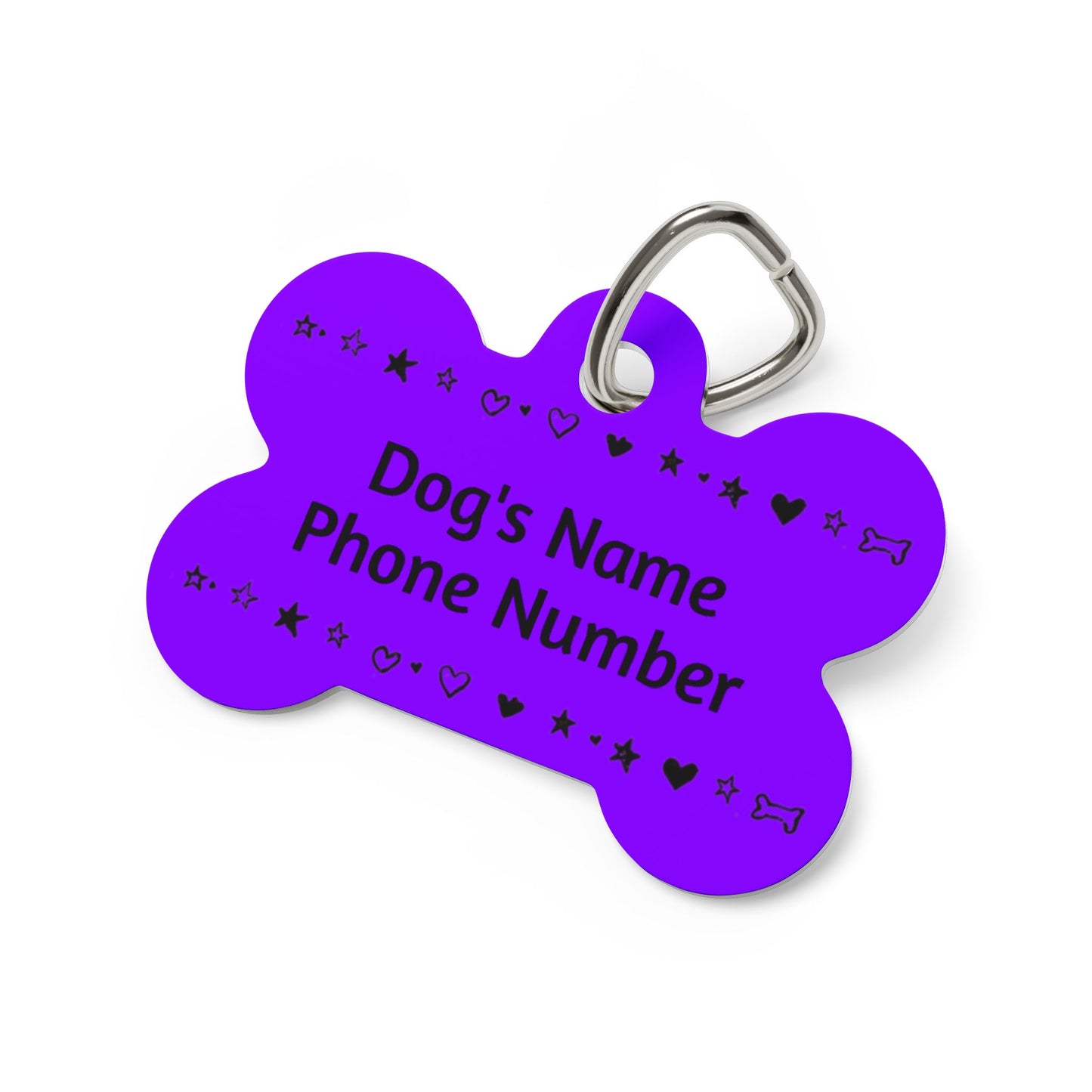 Custom Name Tag - Purple