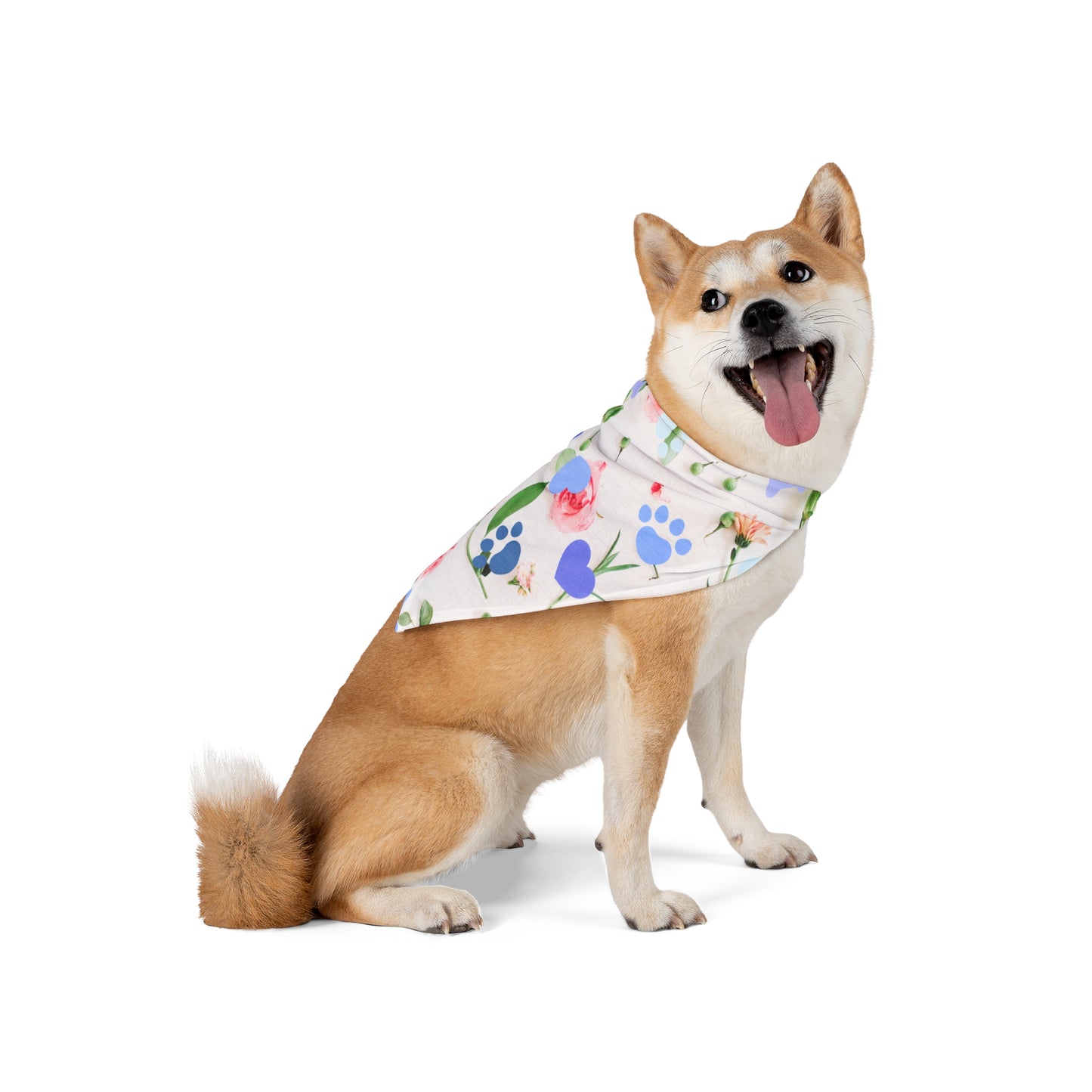Dog Bandana - Hearts and Rose