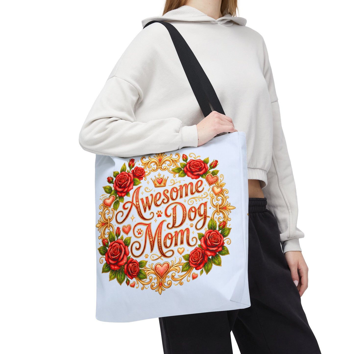 Tote Bag - Baby Blue Awesome Dog Mom