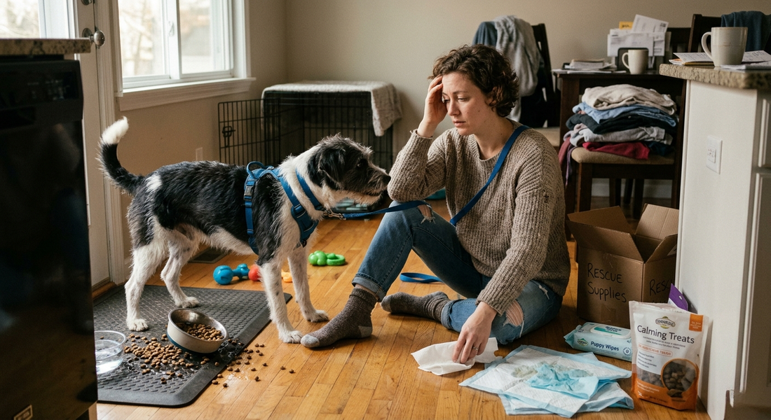 dealing with the challenges of fostering a rescue dog