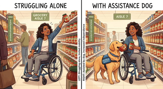 life with and without an assistance dog
