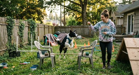 training a competition dog at home