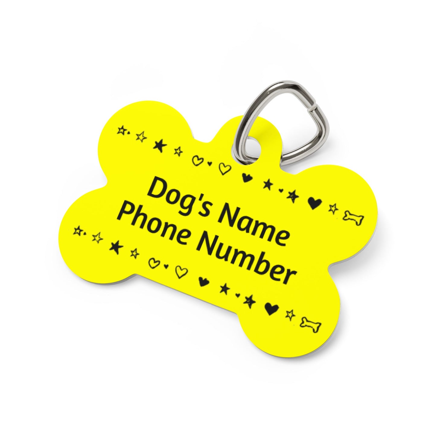 Custom Name Tag - Yellow