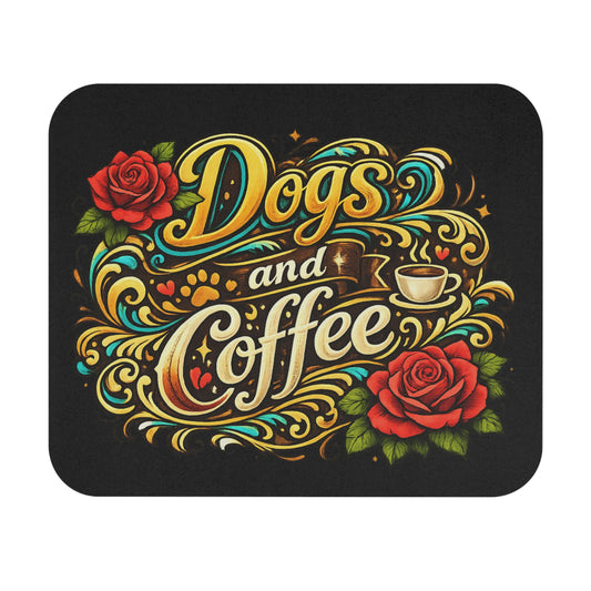 Mouse Pad - Dogs And Coffee