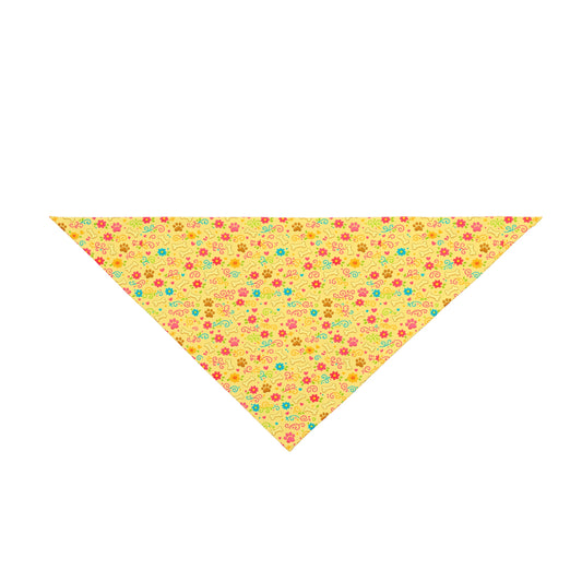 Dog Bandana - Sunshine Floral and Bones