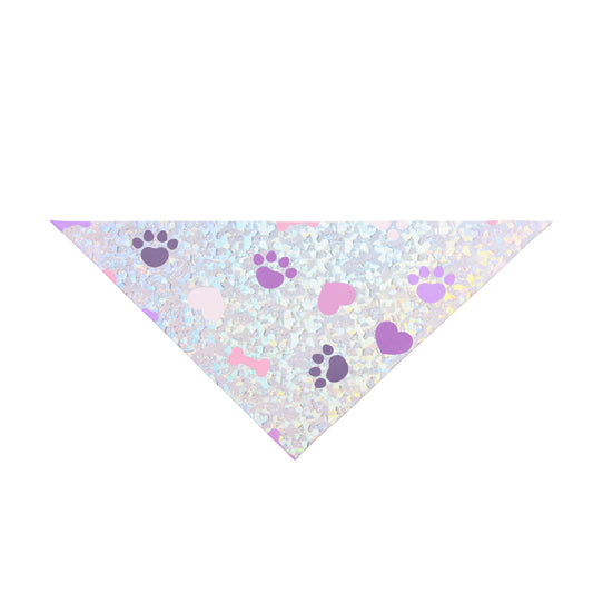 Dog Bandana - Sparkly Hearts and Paws