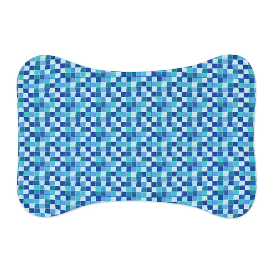 Dog Foodmat - Blue Mosaic