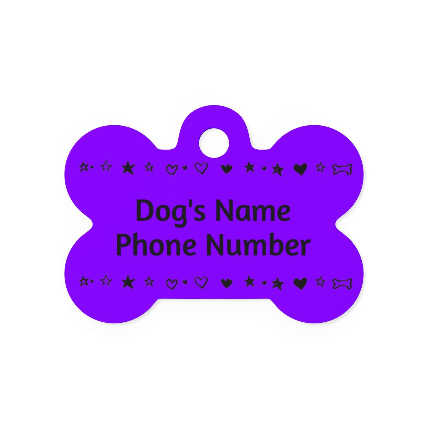 Custom Name Tag - Purple