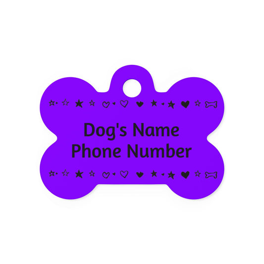 Custom Name Tag - Purple