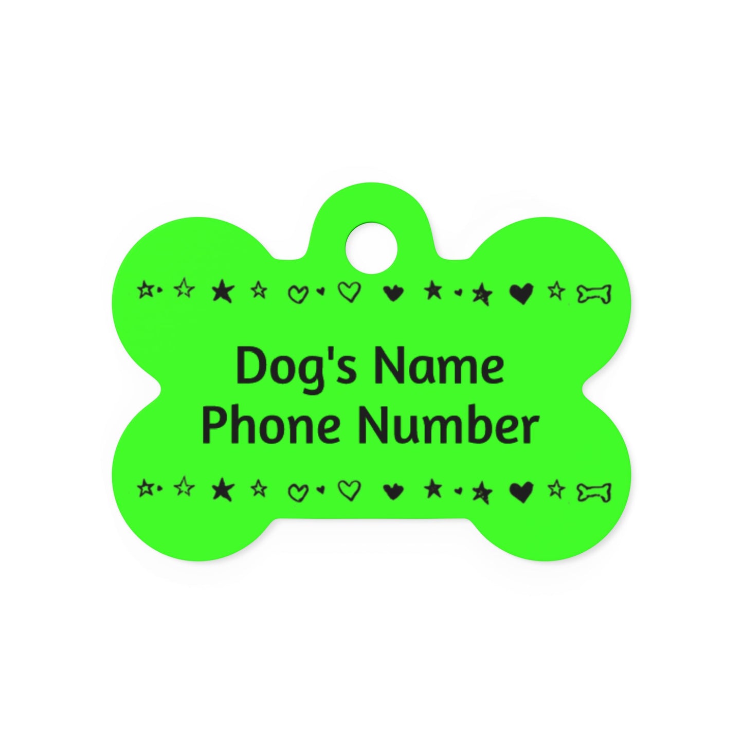 Custom Name Tag - Green
