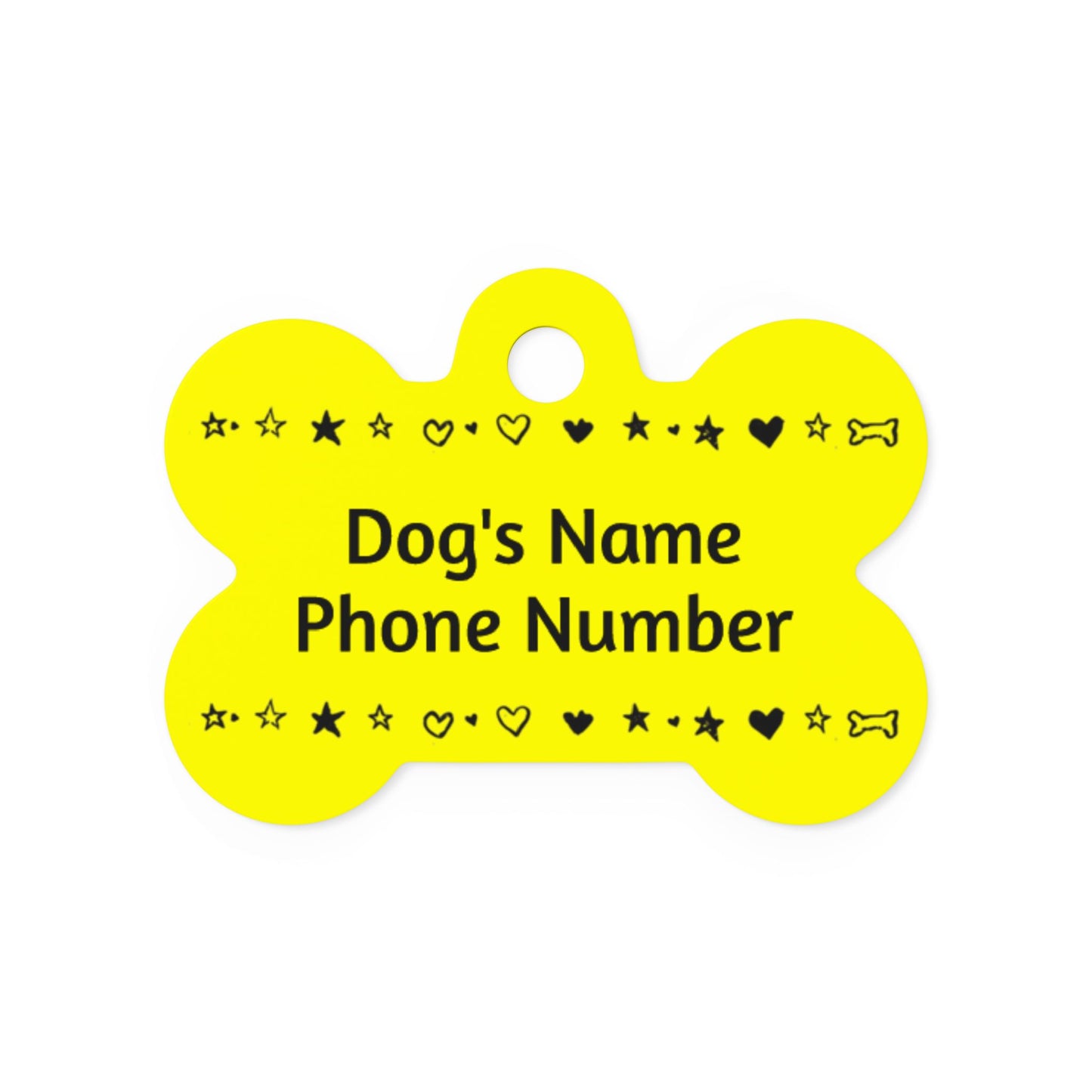 Custom Name Tag - Yellow