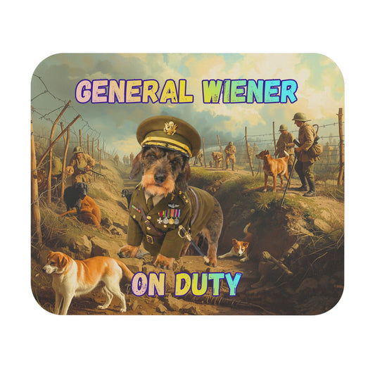 Mouse Pad - General Wiener On Duty