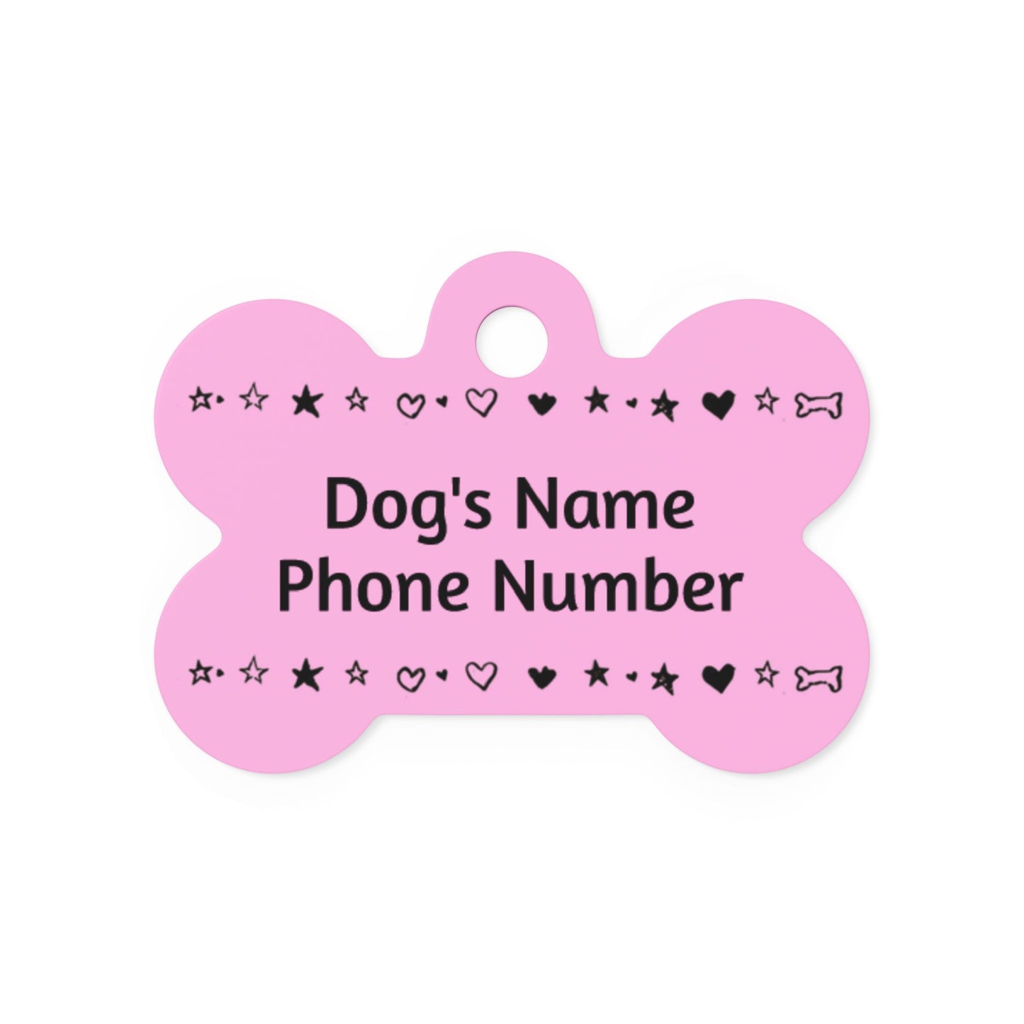 Custom Name Tag - Pink