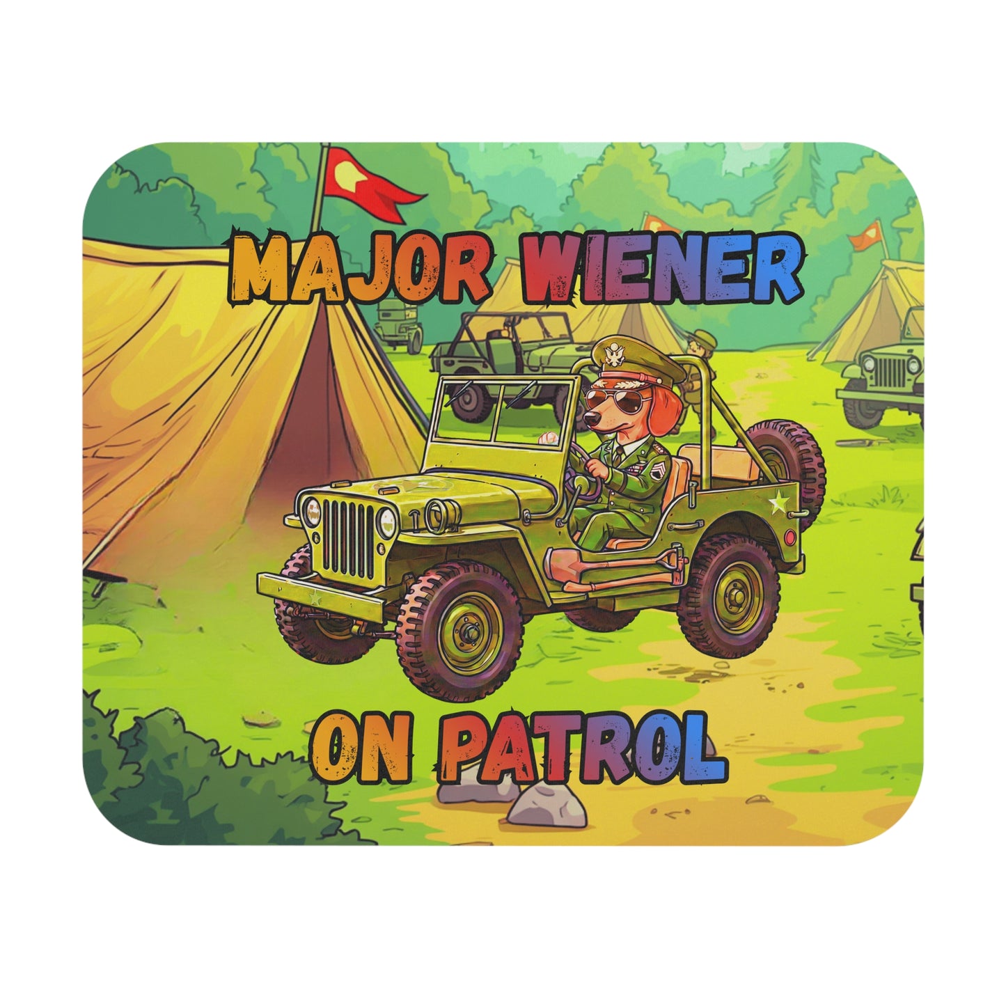 Mouse Pad - Major Wiener On Patrol