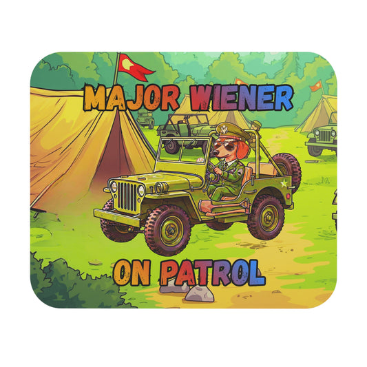 Mouse Pad - Major Wiener On Patrol