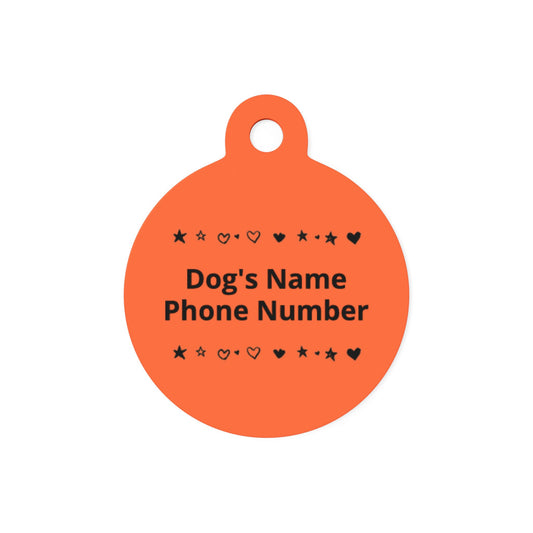 Custom Name Tag - Orange