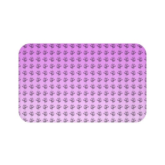 Bath Mat - Poodle Pattern Lavender