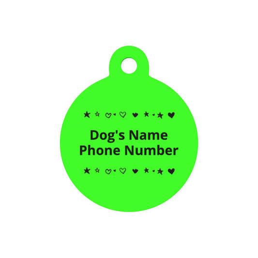 Custom Name Tag - Green