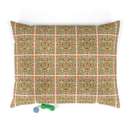 Dog Bed - Boho Peach Tile