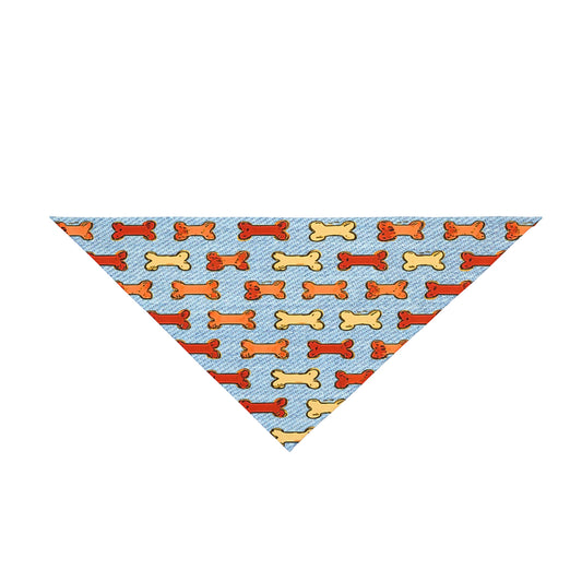 Dog Bandana - Dogbones on Denim Print