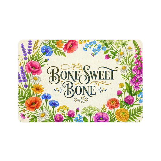 Dog Food Mat - Bone Sweet Bone