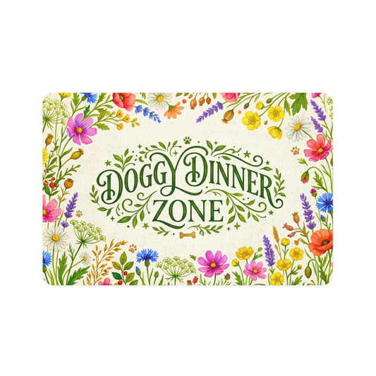 Dog Food Mat - Doggy Dinner Zone