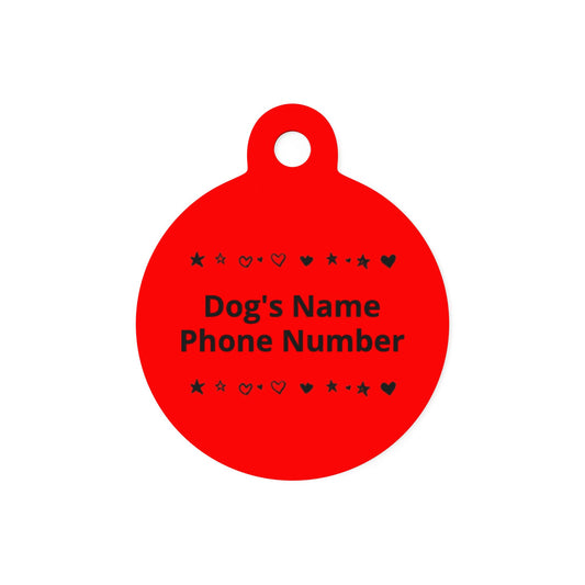 Custom Name Tag - Red