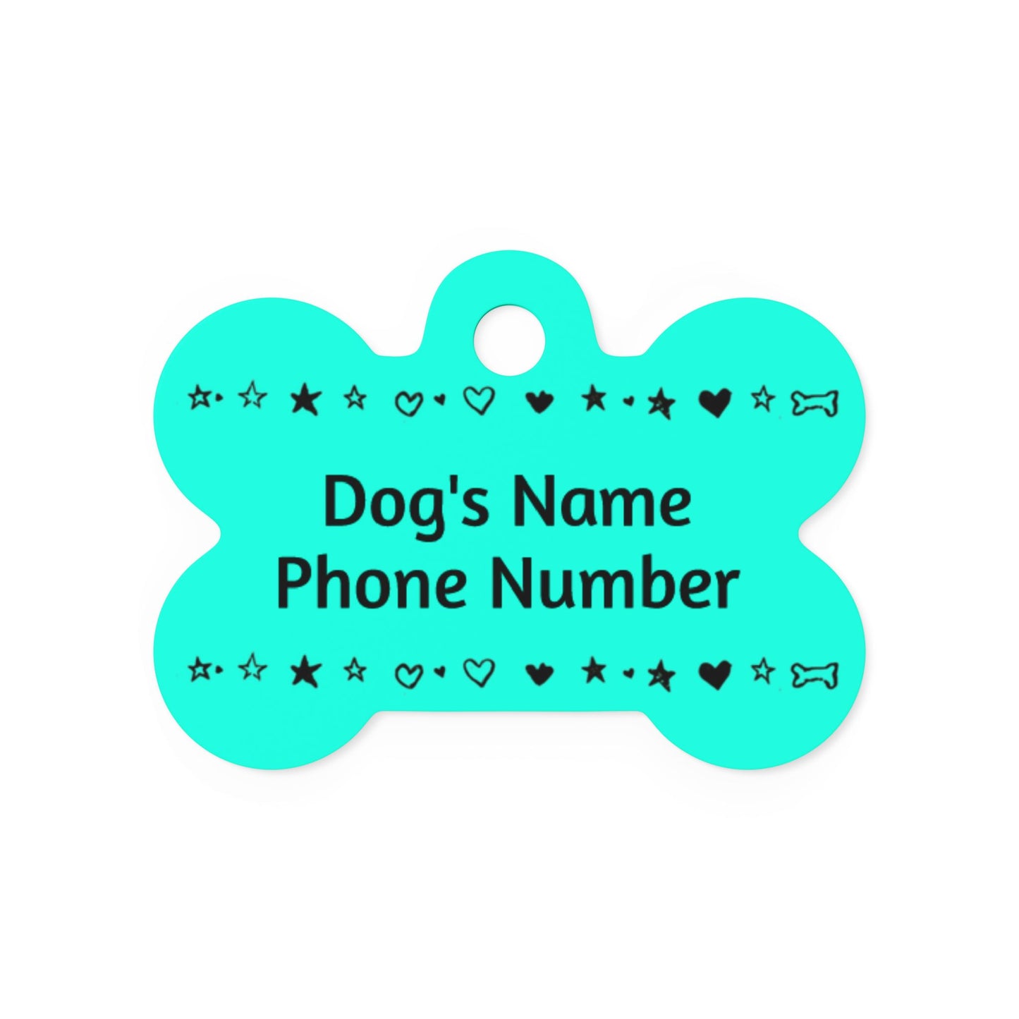 Custom Name Tag - Teal