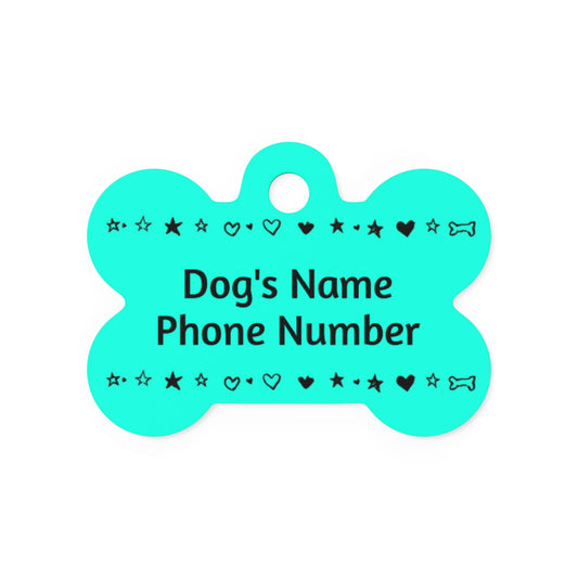Custom Name Tag - Teal