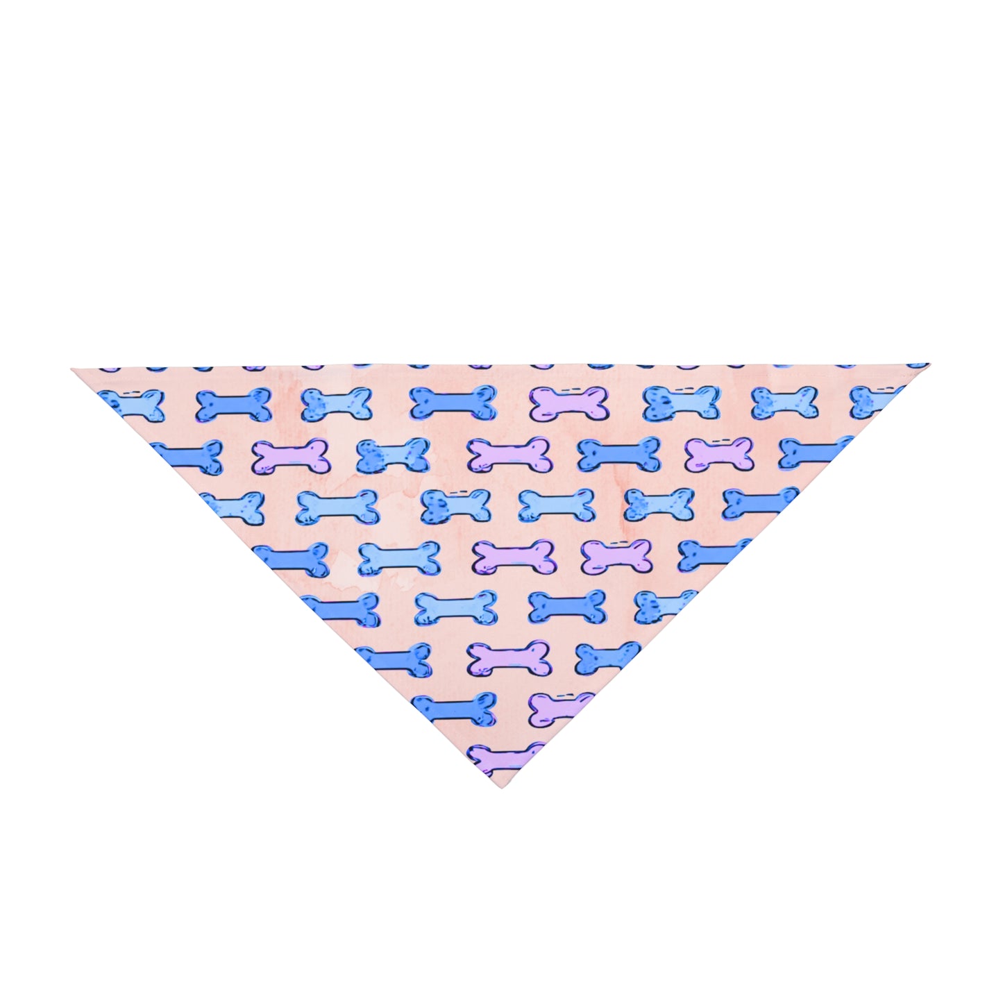 Dog Bandana - Pink and Blue Dogbones