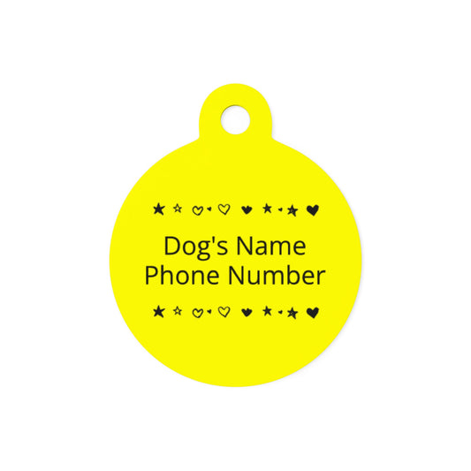 Custom Name Tag - Yellow