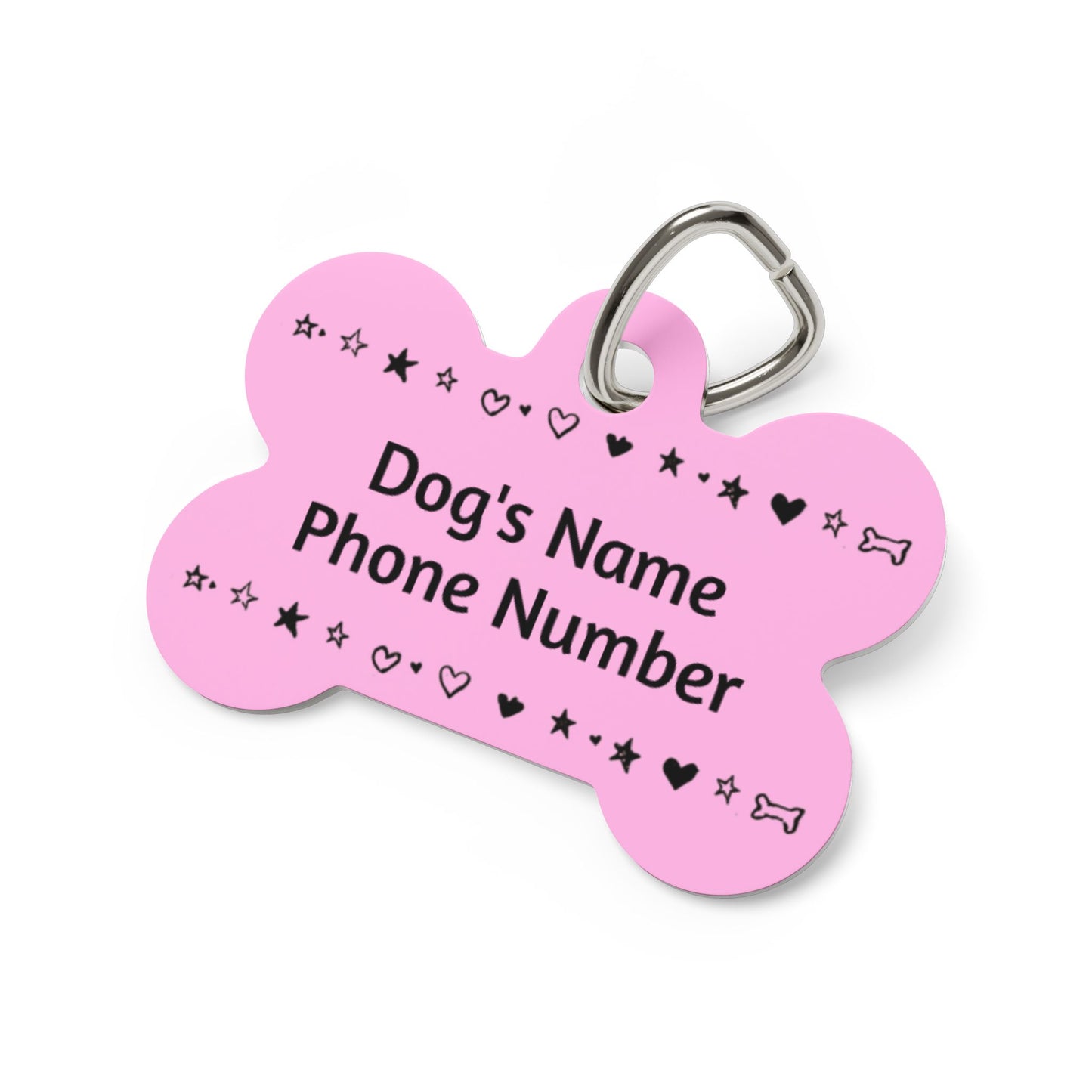 Custom Name Tag - Pink