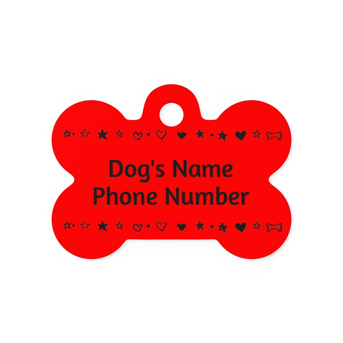 Custom Name Tag - Red