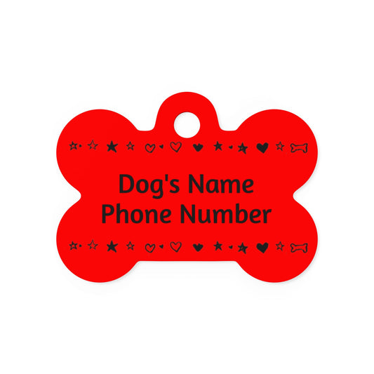 Custom Name Tag - Red