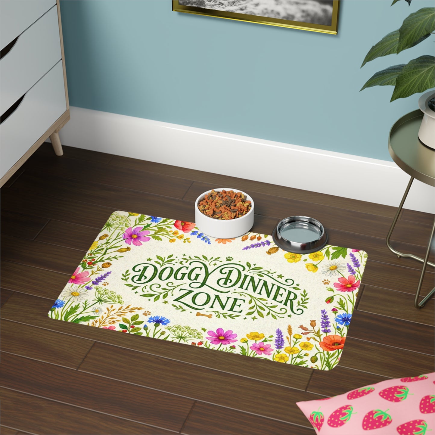 Dog Food Mat - Doggy Dinner Zone