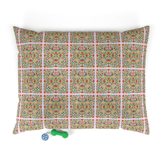 Dog Bed - Boho Pink Tile