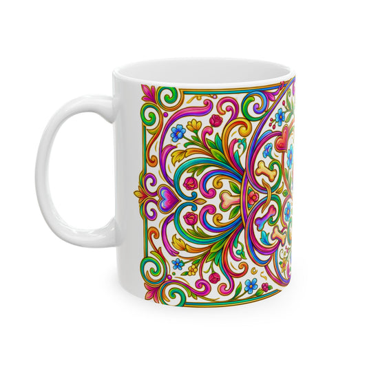 Coffee Mug - Boho Bone Mandala