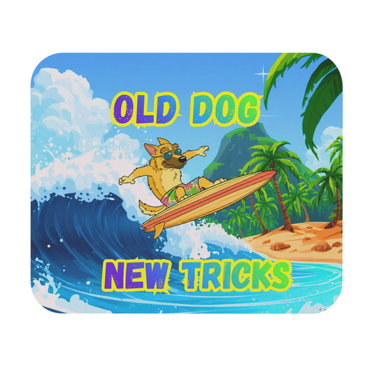 Mouse Pad - Old Dog New Tricks Surfer