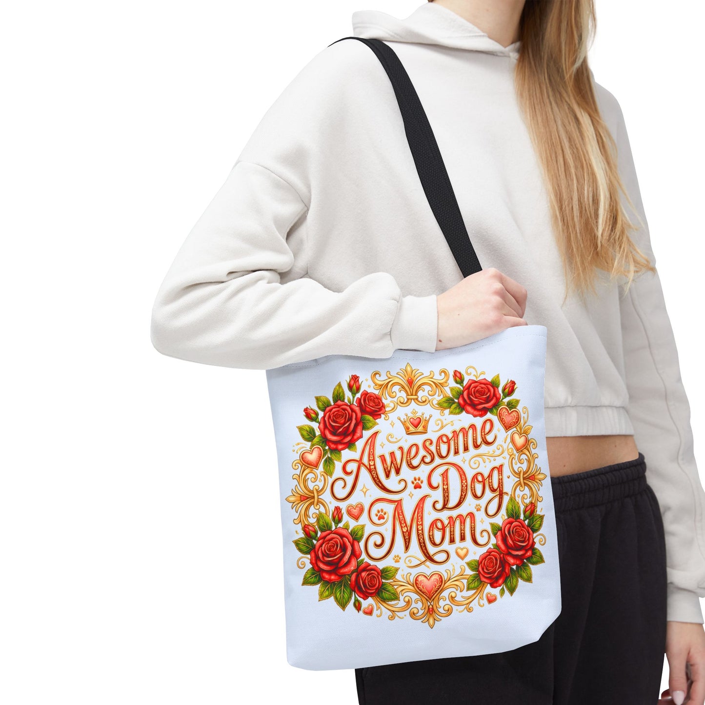 Tote Bag - Baby Blue Awesome Dog Mom