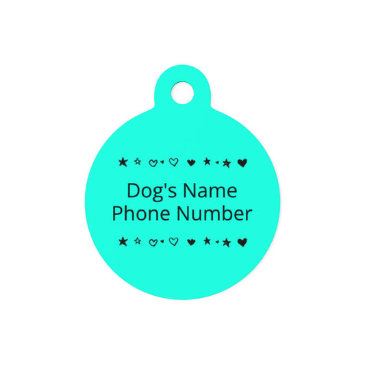 Custom Name Tag - Teal
