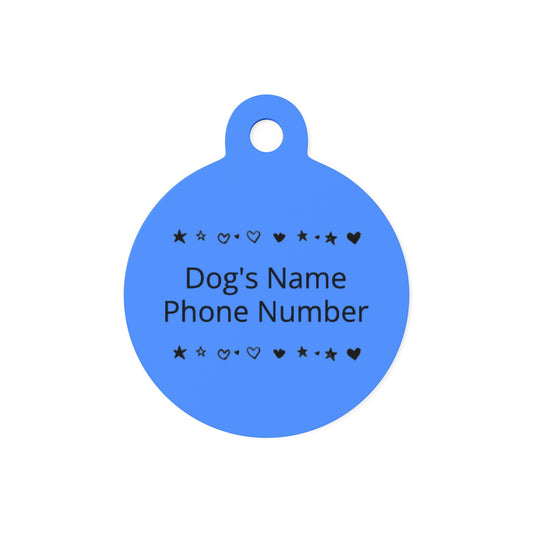 Custom Name Tag - Blue