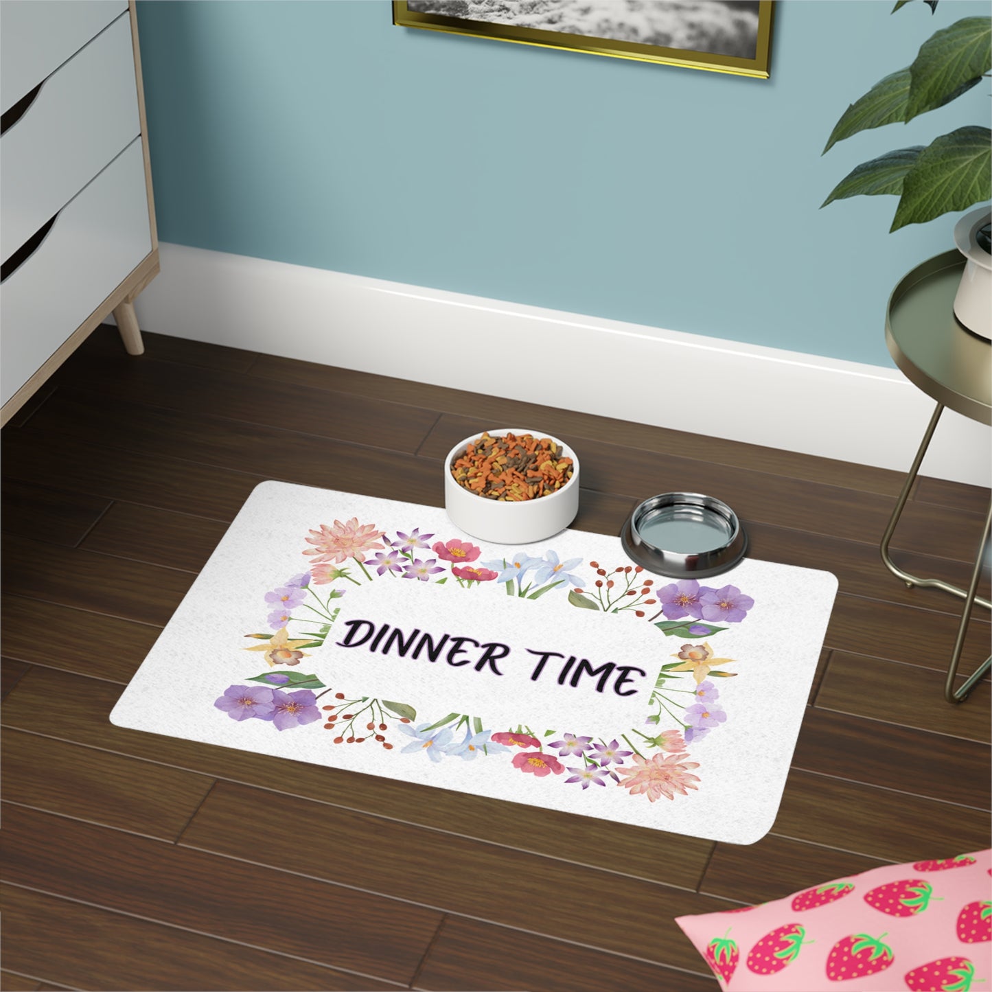 Dog Food Mat - Dinner Time