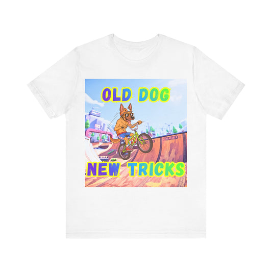 T-Shirt - Old Dog New Cycling Tricks