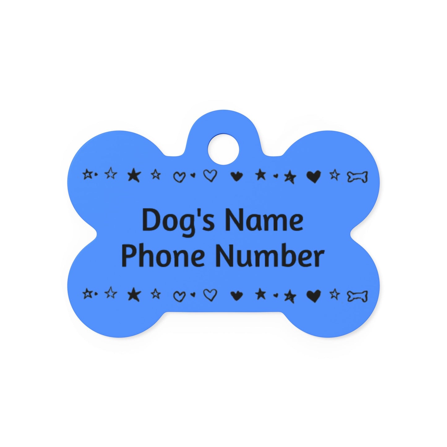 Custom Name Tag - Blue