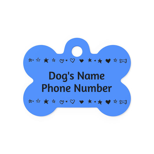 Custom Name Tag - Blue