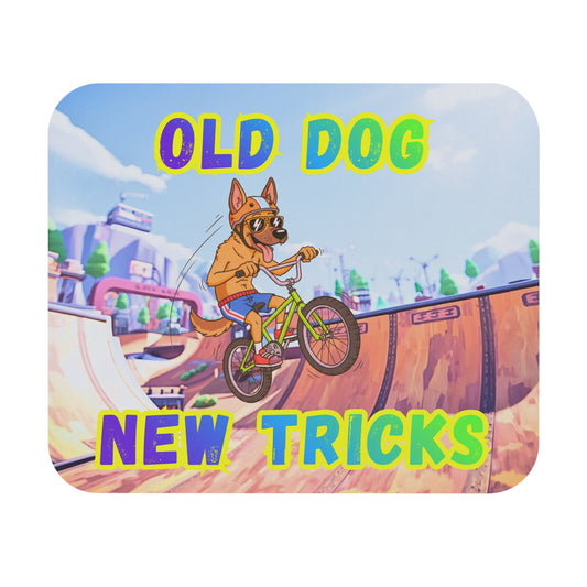 Mouse Pad — Old Dog New Tricks Cyclist
