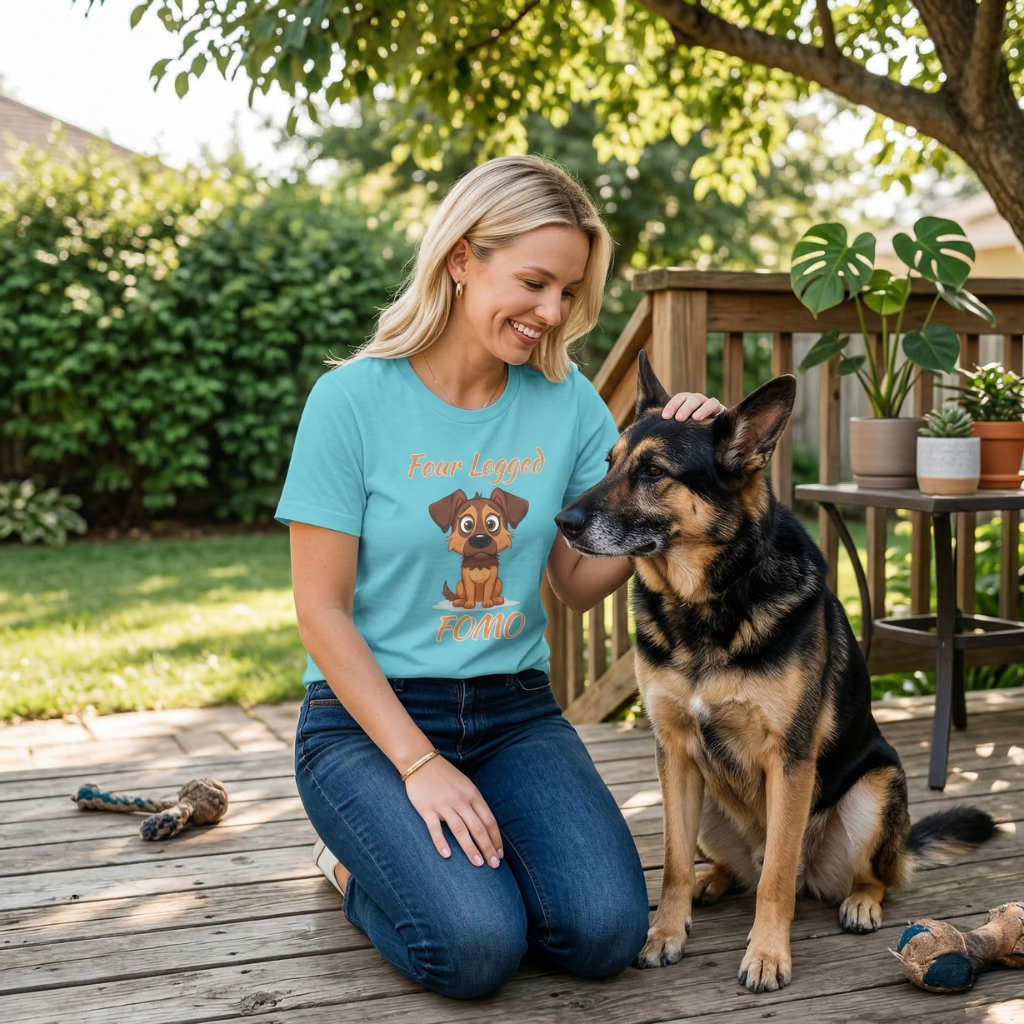 T-Shirt - Four Legged Fomo GSD